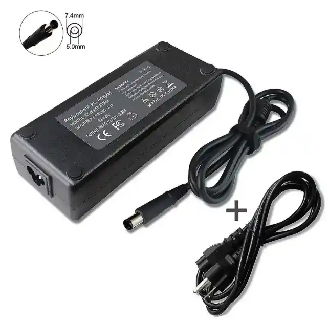 Cargador Para Portátil Dell 19.5v 3.34a Punta Ancha 7.4x 5.0