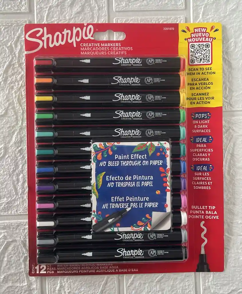 Set Marcador Sharpie Creativo X12 Unidades