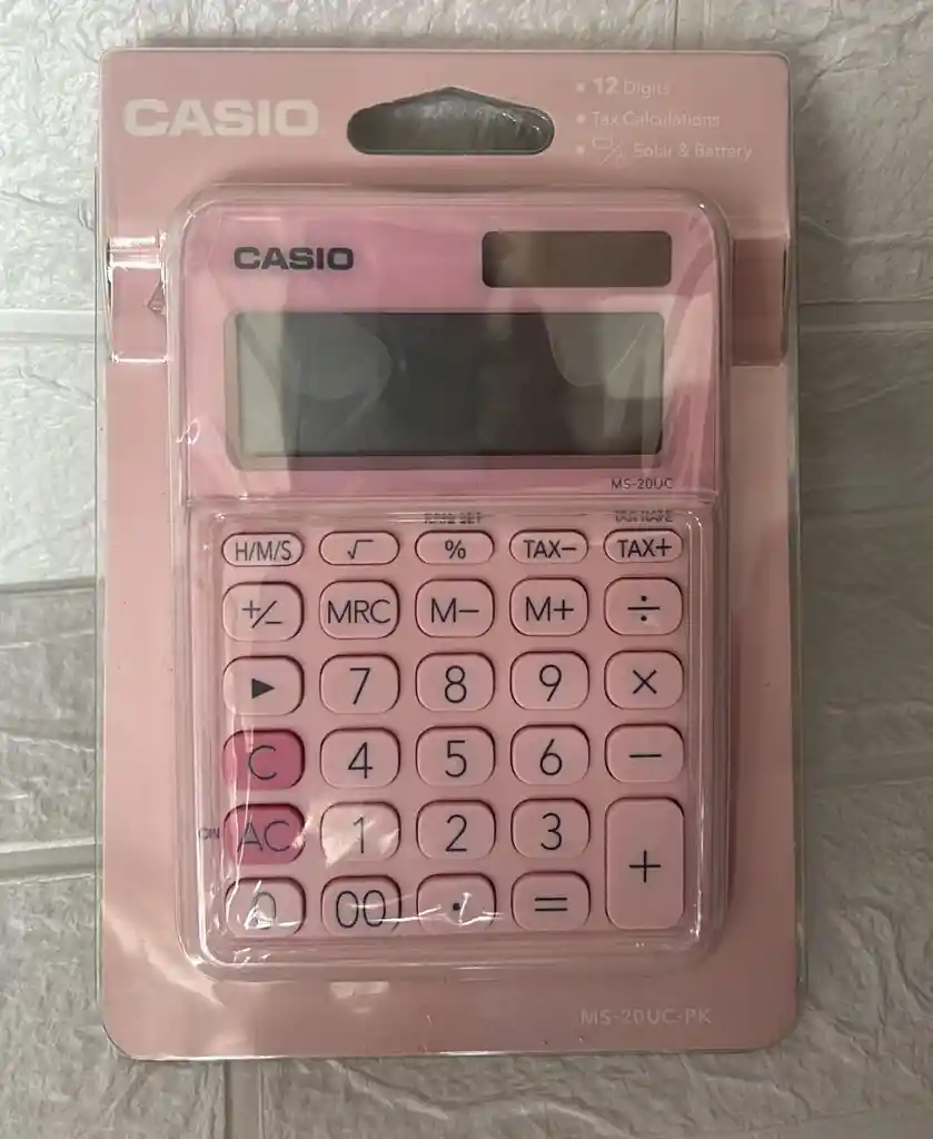 Calculadora Casio Ms-20uc-pk Rosada
