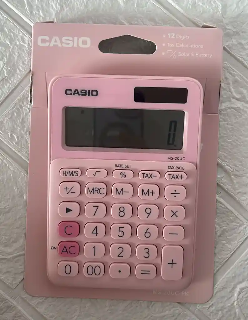 Calculadora Casio Ms-20uc-pk Rosada