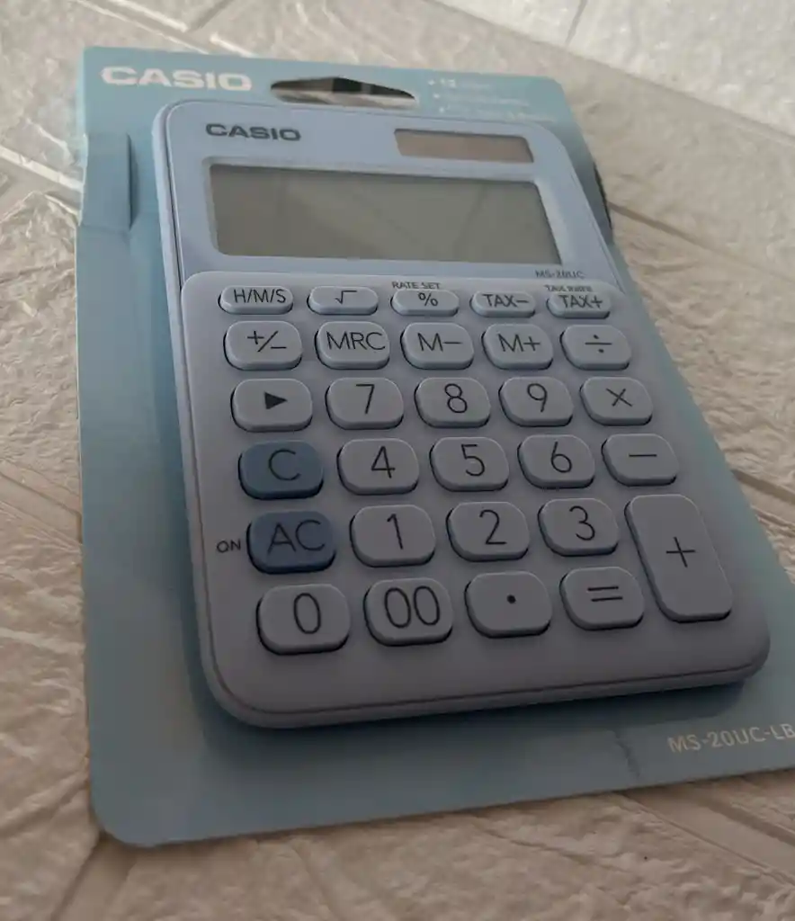 Calculadora Casio Ms-20uc-lb Azul