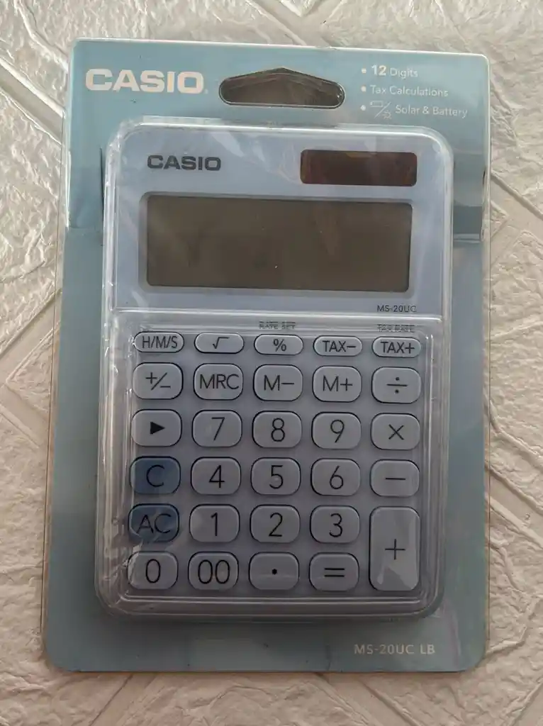 Calculadora Casio Ms-20uc-lb Azul