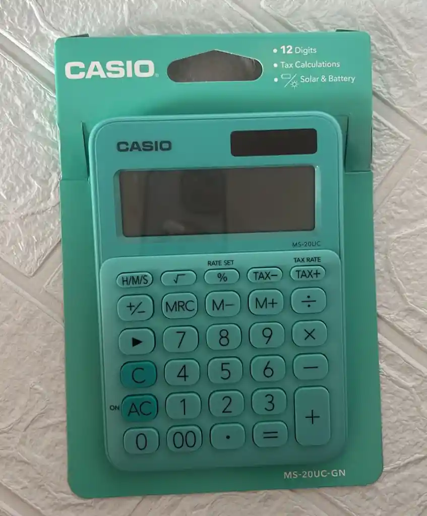 Calculadora Casio Ms-20uc-gn Verde