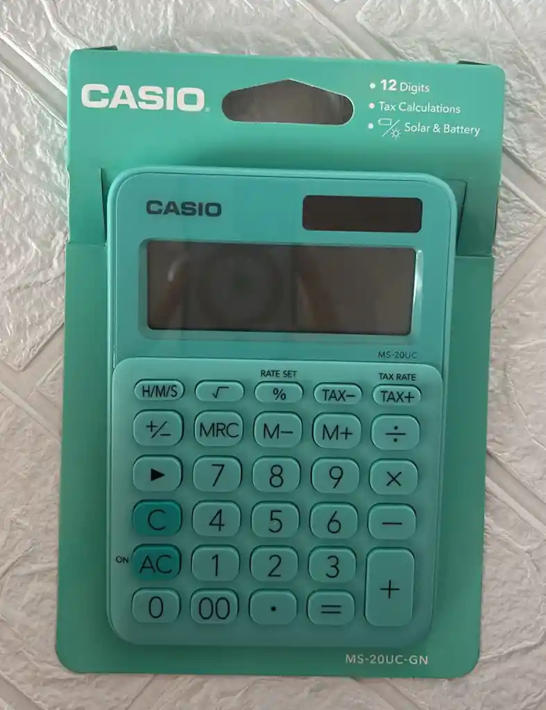 Calculadora Casio Ms-20uc-gn Verde