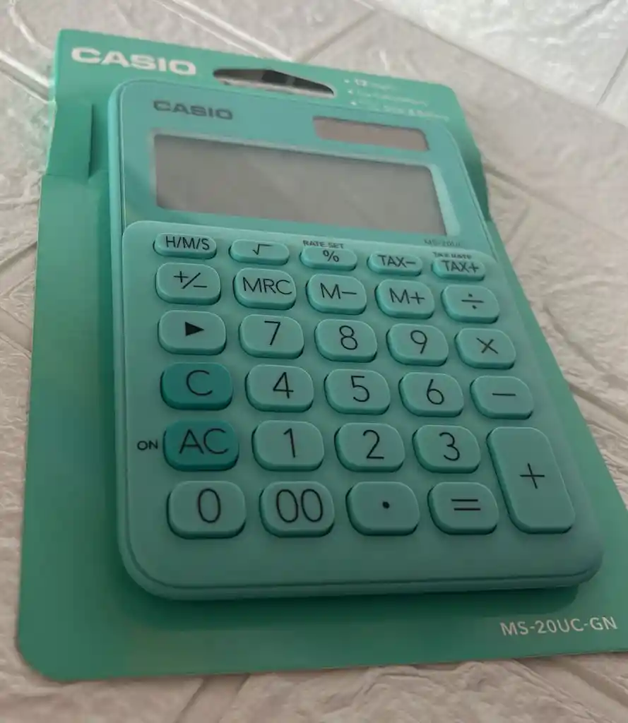Calculadora Casio Ms-20uc-gn Verde