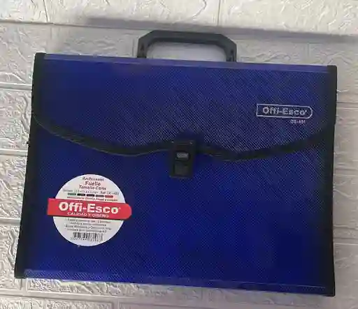 Carpeta Archivador 13 Bolsillos Carta Azul