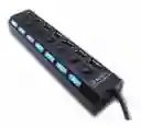 Hub Multipuerto Usb 2.0 7 Puertos Switch Individual Hi-speed