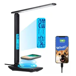 Lampara De Escritorio Led Con Base De Carga Para El Celular