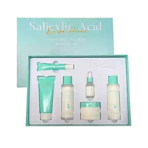 Kit Facial De Acido Salicilico – Dispel Acné 6 Pcs