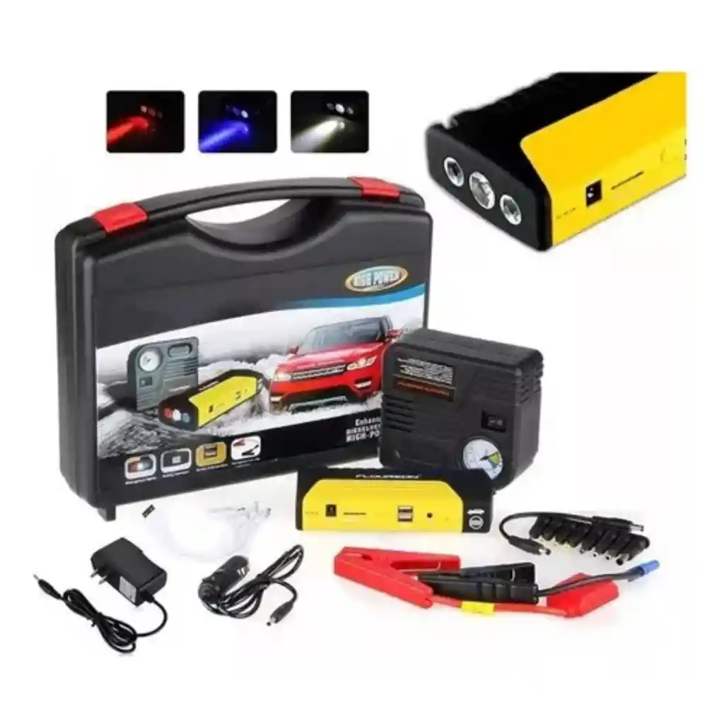 Iniciador De Batería Jump Starter Powerbank Cargador Lintern