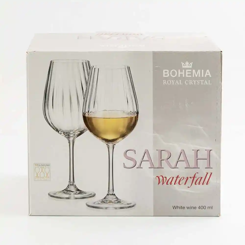 Copas Bohemia Sarah 400 Ml 6 Pz Cristal - 400ml