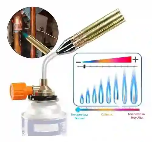 Antorcha Soplete De Gas Butano Para Soldadura Chorro Triple