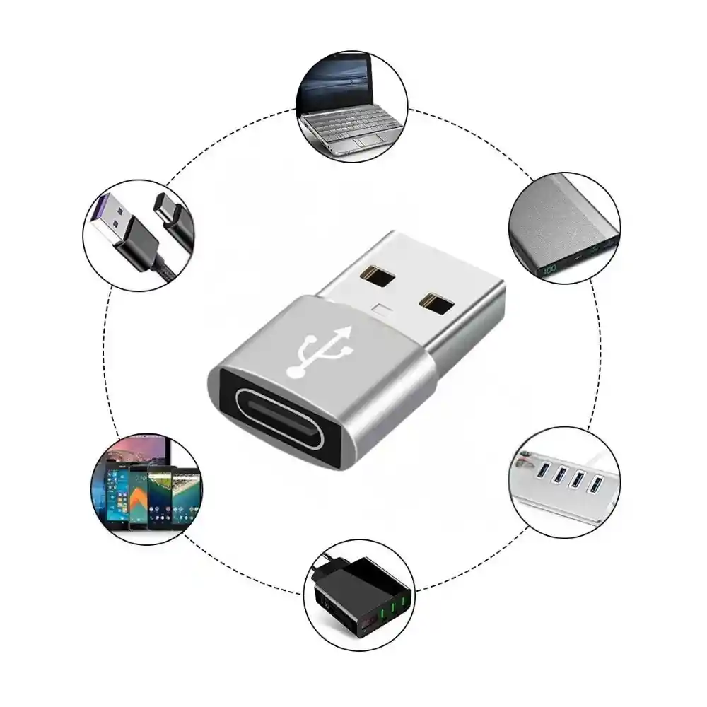 Adaptador Otg Convertidor Tipo C A Usb 2.1 A