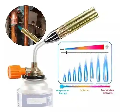 Antorcha Soplete De Gas Butano Para Soldadura Chorro Triple