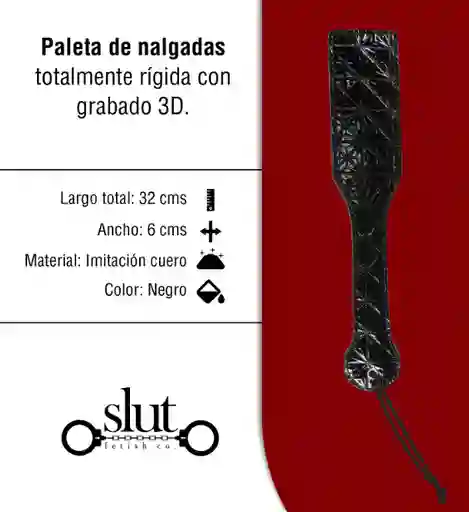 Paleta De Nalgadas Revolución - Negra