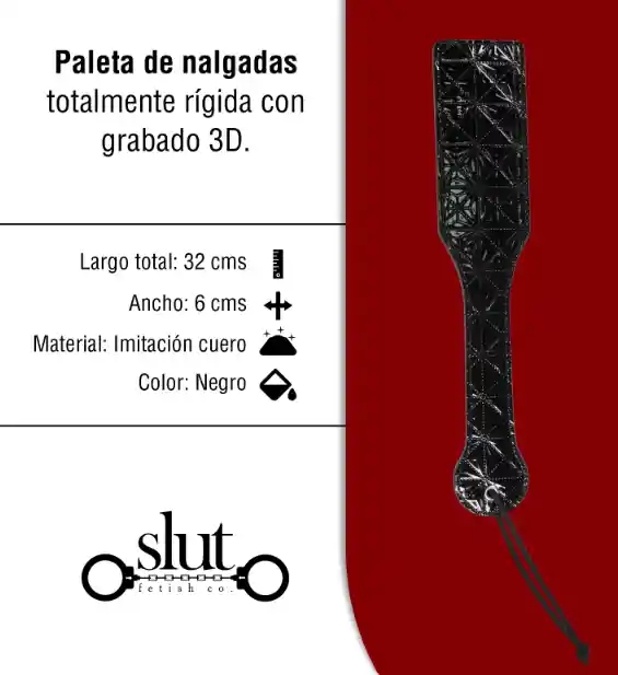 Paleta De Nalgadas Revolución - Negra