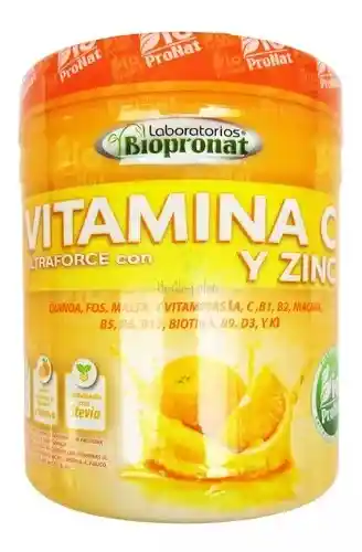 Vitamina C Con Zinc Vitamina B 500g Biopronat