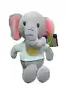 Peluche Muñeco Juguete Con Diseño De Elefante Con Saco De Color Rosado O Verde Menta