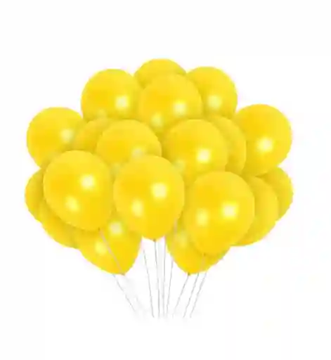 Globo Amarillo R12 X 50 Unidades