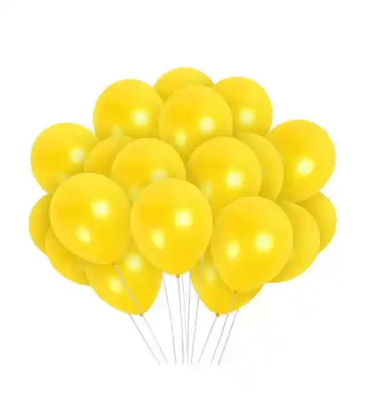 Globo Amarillo R12 X 50 Unidades