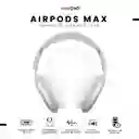 Audífonos Airpods Max 1.1 Replic Magnetica Full Sonido Bluetooth Estuche Blanco