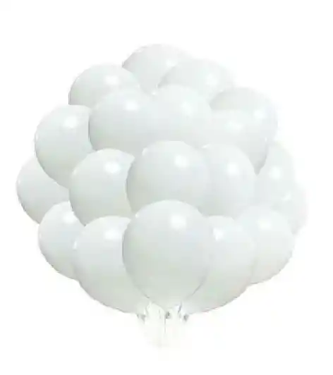 Globo R12 X 50 Und Color Blanco