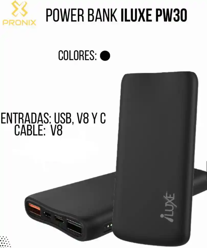 Power Bank Iluxe Pw30