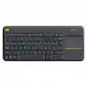 Logitech K400 Plus, Teclado Inalámbrico Touch, Pc Android Tv