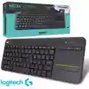 Logitech K400 Plus, Teclado Inalámbrico Touch, Pc Android Tv