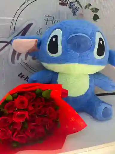 Bouquet Con Peluche De Stitch