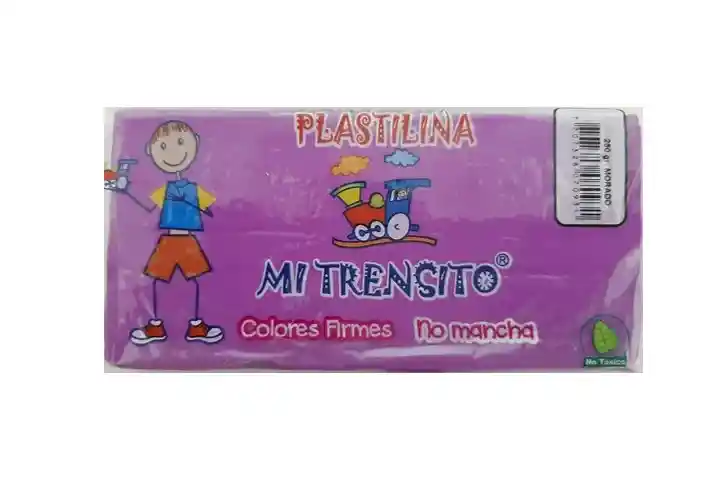 Plastilina En Barra Color Morado 250 Gr Mi Trencito