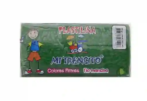 Plastilina En Barra Color Verde Oscuro 250 Gr Mi Trencito