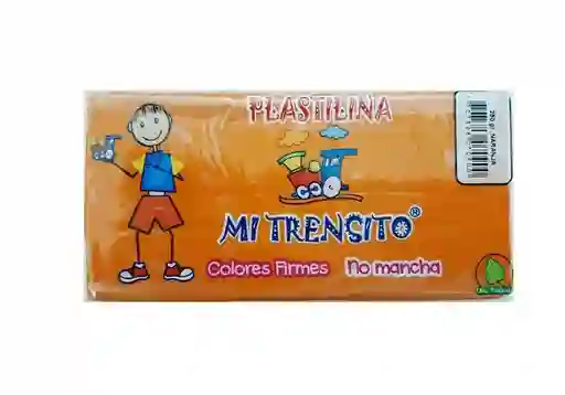 Plastilina En Barra Color Naranja 250 Gr Mi Trencito