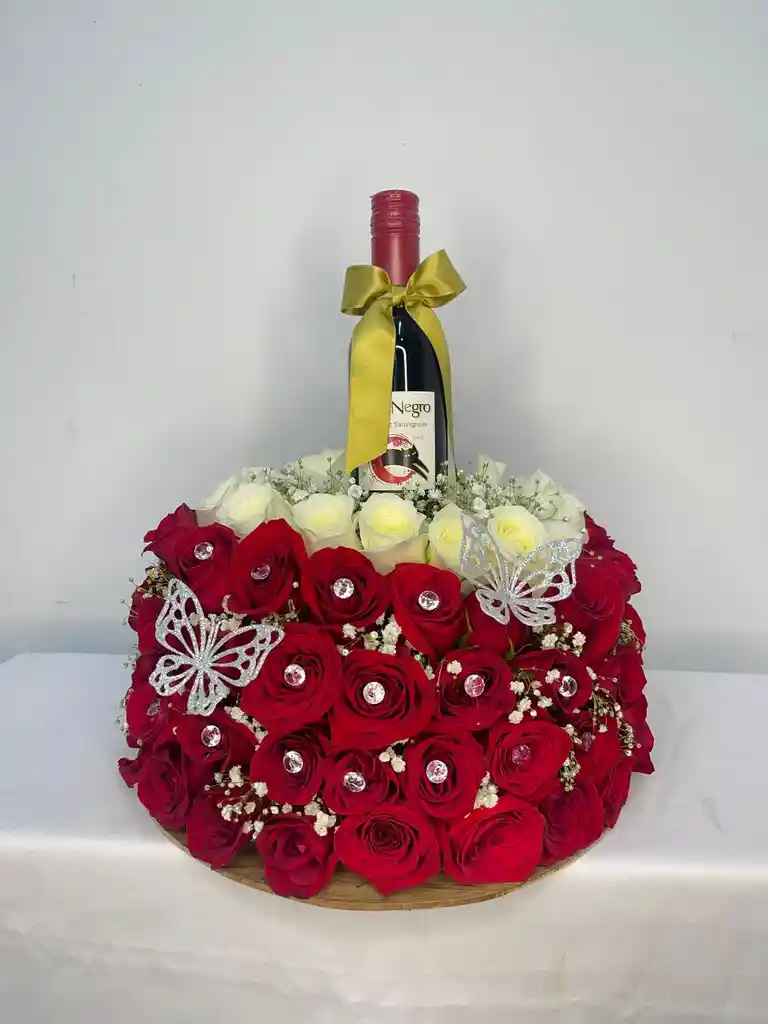 Rosas Rojas En Forma Circular