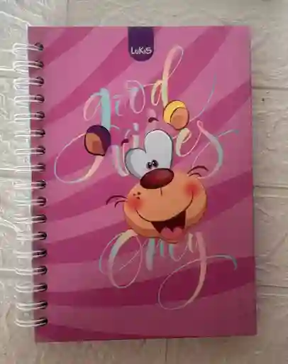 Cuaderno 5 Materias Pequeño Dama Cuadriculado Lukis