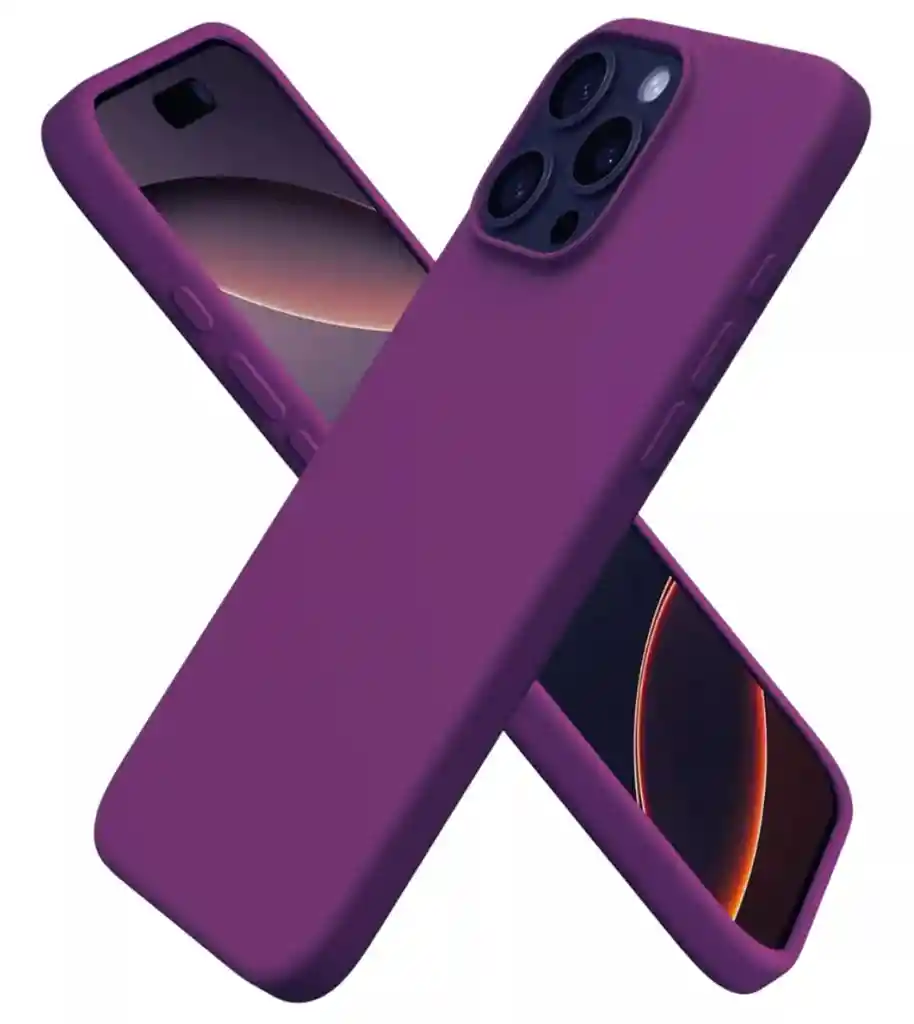 Funda Protectora Silicone Case Para Iphone 15 Estuche Antigolpes