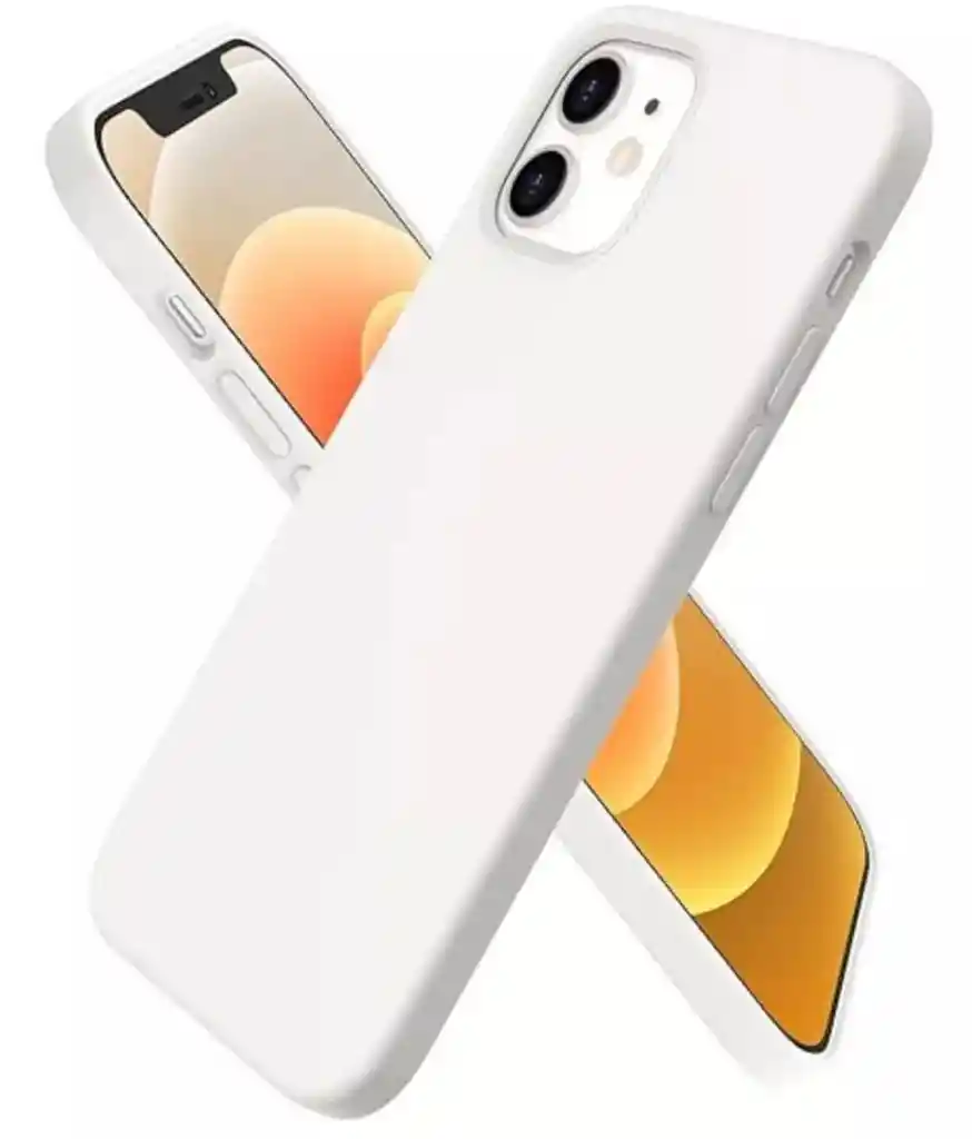 Funda Protectora Silicone Case Para Iphone 12 Estuche Antigolpes