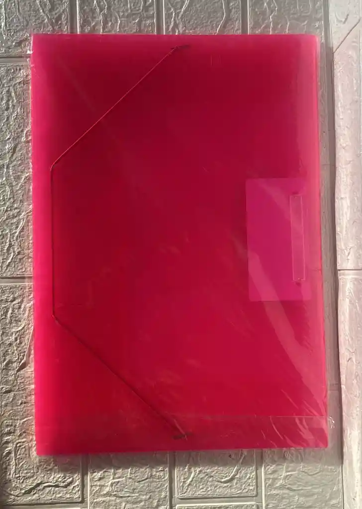 Carpeta Plastica Resorte Oficio Fucsia