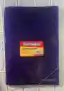 Carpeta Plastica Resorte Oficio Morada