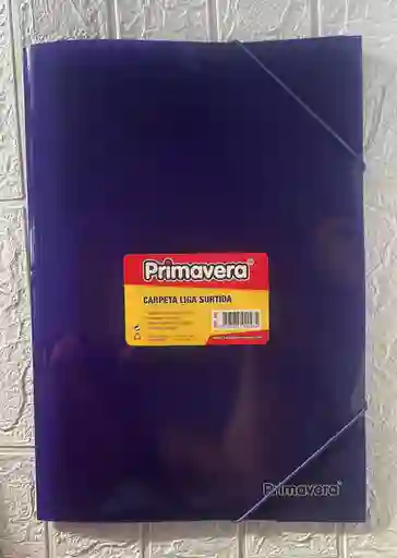 Carpeta Plastica Resorte Oficio Morada