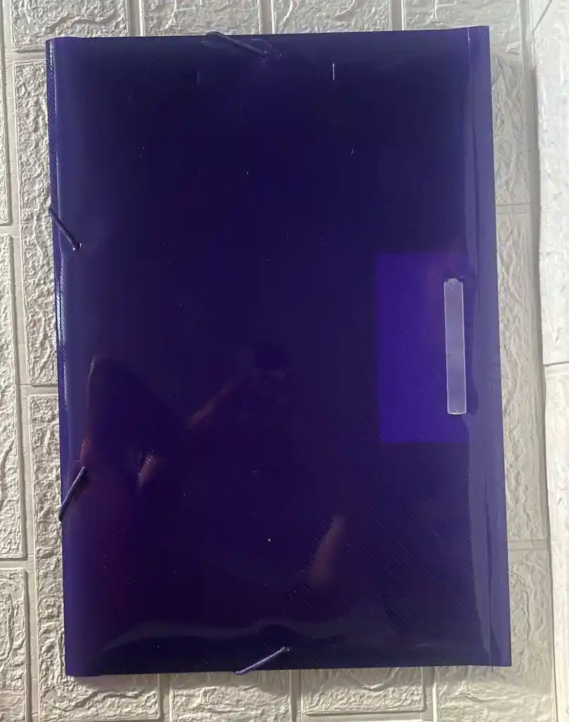 Carpeta Plastica Resorte Oficio Morada
