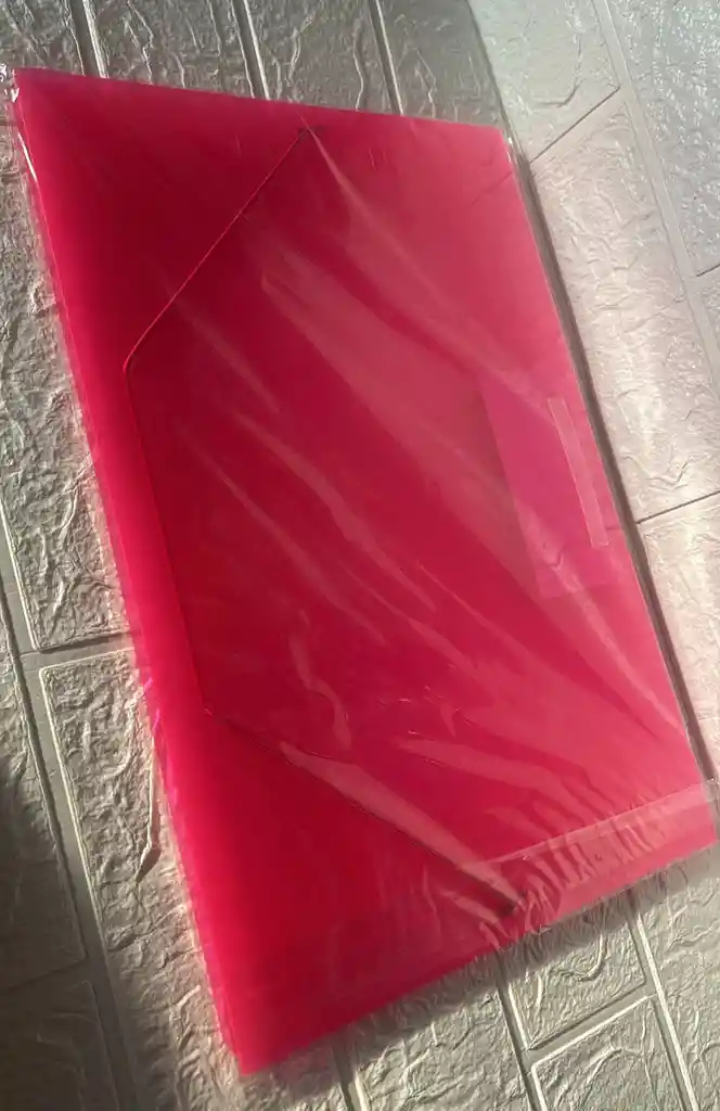 Carpeta Plastica Resorte Oficio Fucsia