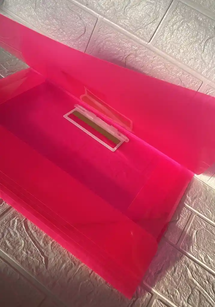 Carpeta Plastica Resorte Oficio Fucsia