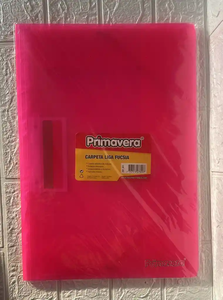 Carpeta Plastica Resorte Oficio Fucsia