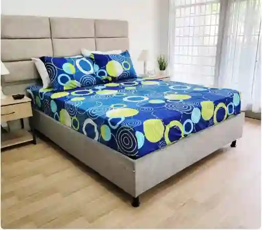 Juego De Sabana Estampada - Cama Doble De 140x190