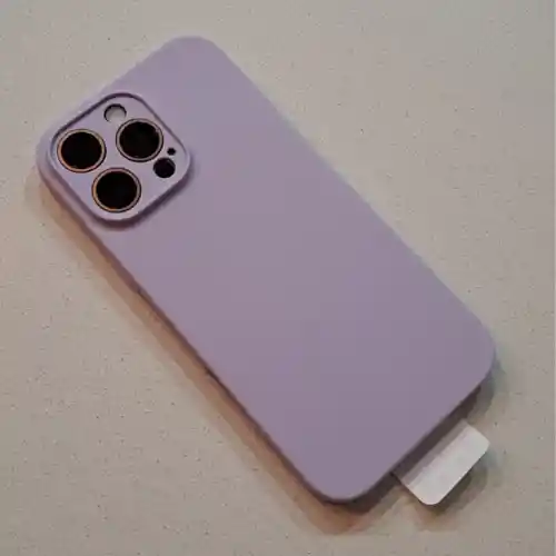 Estuche Para Iphone 16 Pro Max De Silicona Color: Light Purple