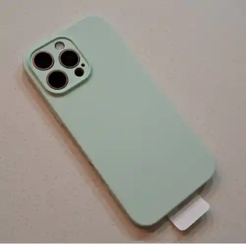Estuche Para Iphone 16 Pro Max De Silicona Color: Verde Menta