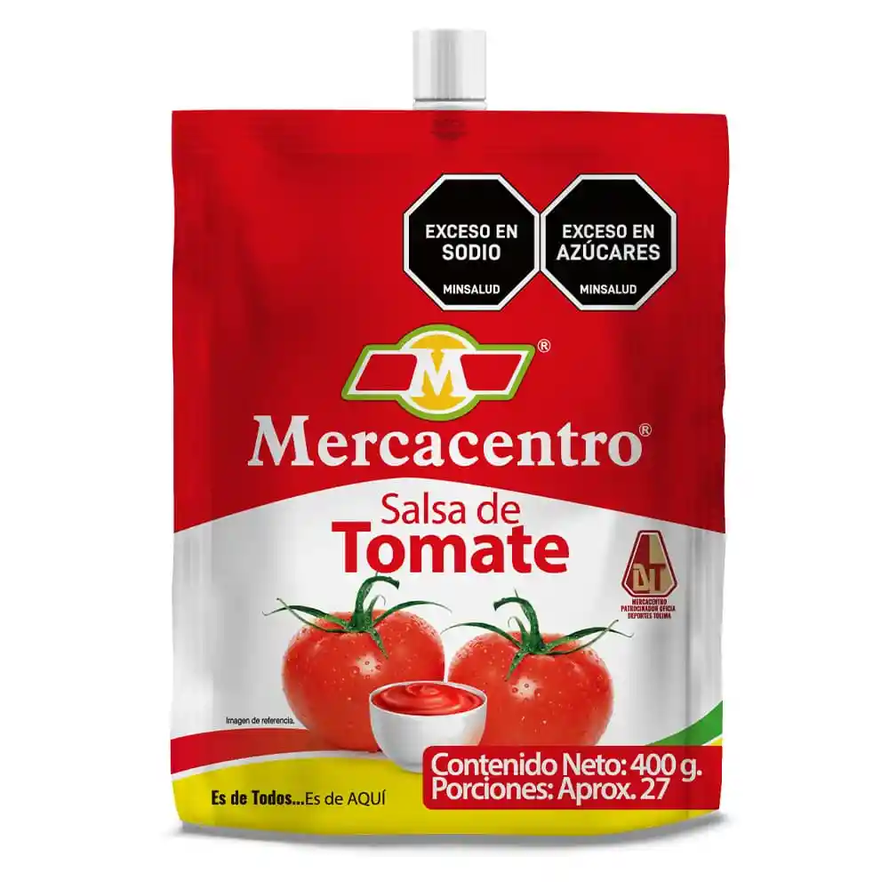 Salsa De Tomate Mercacentro Doypack X 400 G