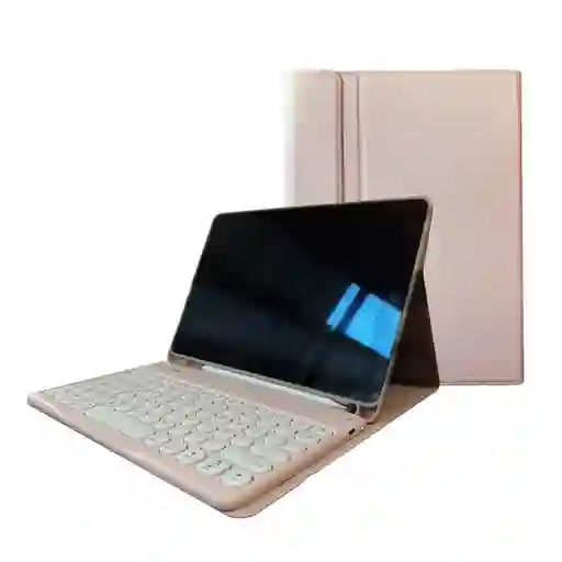 Case Smart Teclado Para Ipad Linkon Rosado - 10.2"