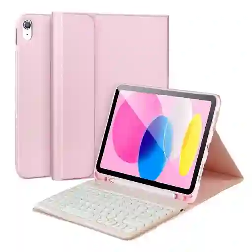 Case Smart Teclado Para Ipad Linkon Rosado - 10.9"